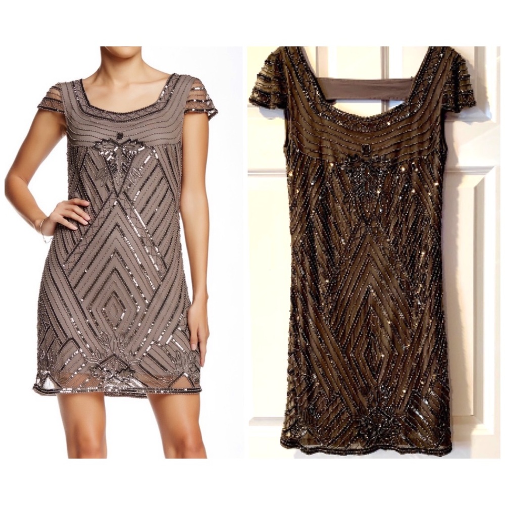 W118 Walter Baker Taylor Dress in Gunmetal, Sz 8